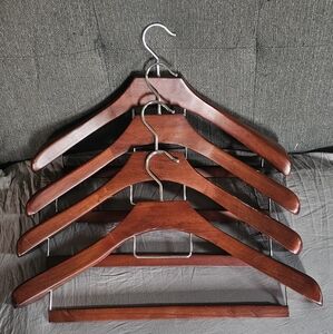 Elegant Mahogany Wooden Hangers